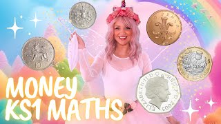 LEARN COIN VALUE FULL VIDEO  ORDERING COINS AND COUNTING MONEY WITH FELICITY THE UNICORN FAIRY✨ [upl. by Onilatac]