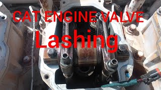 How To Adjust Valve lashing amp Tappet CAT G3516A engine [upl. by Dud]