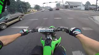 kx450f vs police [upl. by Irdua]