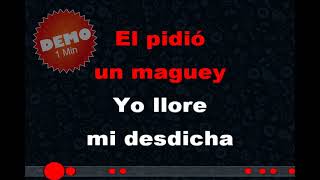 Banda Maguey  A Mis Padres  Karaoke [upl. by Fiester]