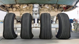 How US Maintains Massive 28Wheel Landing Gear of its Largest Cargo Aircraft [upl. by Earezed]