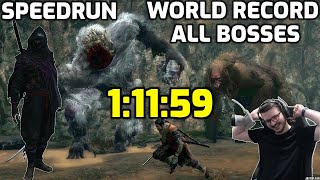 Sekiro All Bosses Speedrun in 11159 Former World Record Glitchless [upl. by Ethyl]