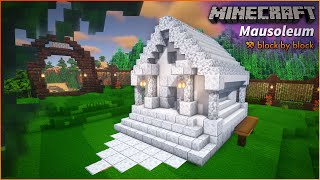 How to Build a DioriteQuartz Mausoleum  Minecraft Marble Tomb Tutorial [upl. by Arait]