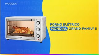 Forno Elétrico de Bancada Multifuncional Mondial  52L Branco Grand Family II FR52W [upl. by Enitsenrae]