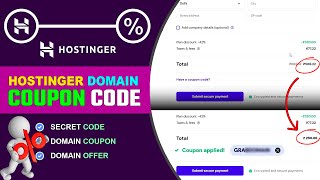 🏷️Hostinger Domain Coupon Code  Hostinger Domain Offer [upl. by Aranaj798]