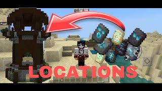 Locations of All ARMOR TRIMS in Minecraft Pocket Edition  MCPE  120 [upl. by Enywtna]