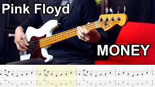 Pink Floyd  Money  BASS COVER  PlayAlong Tabs [upl. by Brooke]