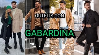 130 OUTFITS con GABARDINA y CHAQUETAS LARGAS para hombre [upl. by Retse]