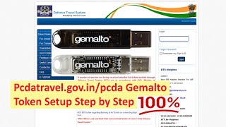 Defence Travel System Gemalto token Setup Step by StepE Ticketing Train Ticket [upl. by Georgetta]