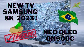 MELHOR TV SAMSUNG 8K de 2023  Neo QLED 75 QN900C UNBOXING [upl. by Rephotsirhc]