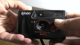 Kinon qpoint auto flash fotocamera analogica rullino 35mm [upl. by Assirat]