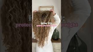 How To Protect your curls at night curlyhair haircare hair [upl. by Asiralc833]