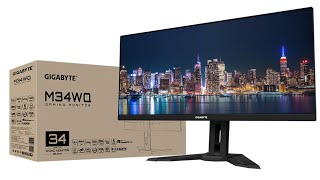 Gigabyte M34WQ Ultra Wide Monitor Review Includes Gameplay [upl. by Abram644]