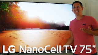 HUGE 75 NANOCELL TV FROM LG Unboxing amp First Impressions [upl. by Earezed]