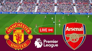 LIVE Manchester United vs Arsenal Premier League 2324 Full Match  Video Game Simulation [upl. by Divd]