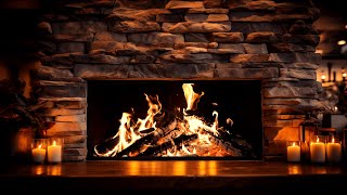 Cozy Fireplace with Crackling Sound and Burning Logs in a Relaxing Ambience to Eliminate Insomnia [upl. by Messing]