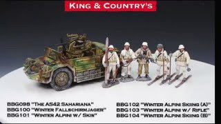 King amp Countrys Toy Soldiers  AS42 Sahariana Winter Fallschirmjager amp Winter Alpini [upl. by Atnohsal]