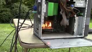 Torching A Computer While Its Running [upl. by Asfah]