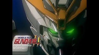 【Rhythm Emotion NCOP Ver1】Gundam Wing  Opening 2 TWOMIX English sub「新機動戦記ガンダムW 」1995 [upl. by Hamas]