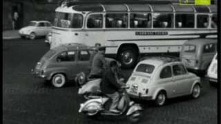 Da Rai storia cento allora il traffico a Roma anno 1961 1 parte [upl. by Huba612]