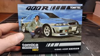 Tomica Limited vintage neo Nismo 400R Tomytec Premium Diecast Car Unboxing Review [upl. by Itsyrc]