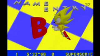 Sonic the Fighters  Super Sonic Credits [upl. by Ortrud436]