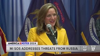 SOS Benson reflects on voting process threats from Russia [upl. by Marcelia]