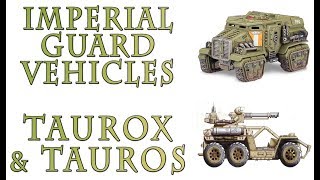 Warhammer 40k Lore  Taurox and Tauros Imperial Guard Vehicles [upl. by Leaj886]