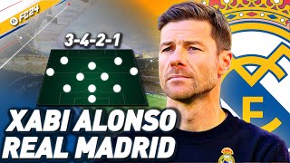 XABI ALONSOS 3421 TACTICS AS REAL MADRID MANAGER IN EA FC 24 [upl. by Petras173]