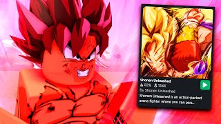 eu joguei com o GOKU CAIO QUEM na RANKED 🤣 SHONEN UNLEASHED [upl. by Chicky]