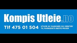 Kompis Utleie  Avbelting minigraver og montering av belt  wwwkompisutleieno [upl. by Zerelda32]