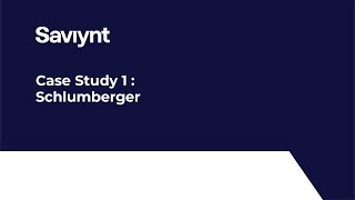 Lesson 6  Case Study 1  Schlumberger [upl. by Radnaxela]