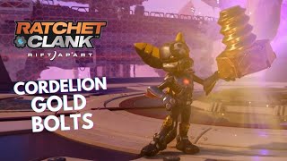 RATCHET amp CLANK RIFT APART  ALL Cordelion Gold Bolts Locations [upl. by Wickner585]