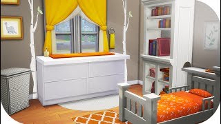 THE SIMS 4  CITY LIVING  SPEED BUILD— CLEMS ROOM 🍊 [upl. by Wycoff]