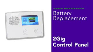 How to Replace the Battery in a 2GIG Go Control Security Panel [upl. by Iahs828]