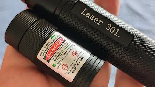 301 Green Laser Pointer 5mW [upl. by Publias]