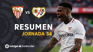 Resumen de Sevilla FC vs Rayo Vallecano 50 [upl. by Htebazileharas]