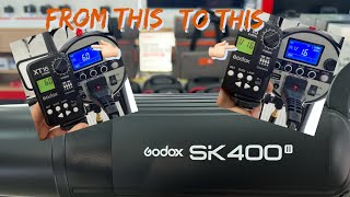 GODOX SK 400 II FLASH POWER HOW TO CHANGED [upl. by Othello]