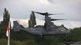 STUNNING USAF CV22B Osprey at Barton Aerodrome 031024 [upl. by Narot]