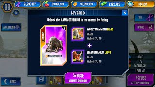 OPEN UNLOCK ELASMOTHERIUM VS WOOLLY MAMMOTH VS MAMMOTHERIUM MAX LEVEL 40  HT GAME [upl. by Roxine]