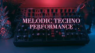 Behringer Pro 1 amp Model D  Melodic Techno Performance [upl. by Yerdna]