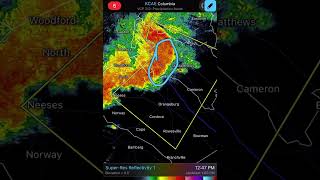 “Active Severe Thunderstorm Warning issued across South Carolina main concern is winds at 60 mph [upl. by Atsahc]