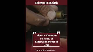 Algeria Shootout on Army of Liberation Street in Oran [upl. by Anelav]