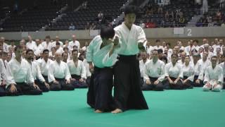 Aikido Class Mitsuteru Ueshiba Hombu Dojocho  12th IAF Congress in Takasaki [upl. by Burny282]