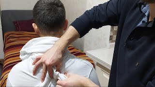 ASMR BACK MASSAGE  NECK MASSAGE [upl. by Darrej47]