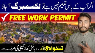 How To Apply For Luxembourg Work Visa From IndianPakistan  Luxembourg Free Work Permit 2024 [upl. by Leirvag609]