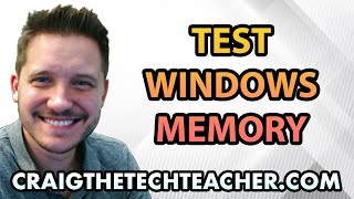 How To Quickly Test Windows 7 System Memory or RAM 2022 [upl. by Hart]