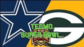 Tecmo Super Bowl  Cowboys vs Packers  Sega Genesis [upl. by Swetiana]