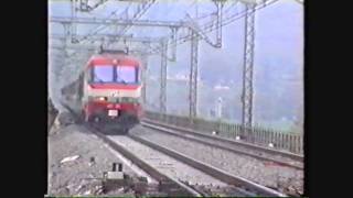 Direttissima Firenze  Roma ETR 450  Ale 841  IC Doppia E402A  Varie a PC Gallese nel 1996 HD [upl. by Parrish846]