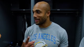 Austin Ekeler Reacts To Browns Win  LA Chargers [upl. by Moscow]